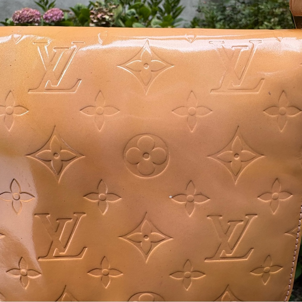 Louis Vuitton Creamsicle & Pink Thompson Street Vernis Leather Monogram Bag EUC - Picture 7 of 17